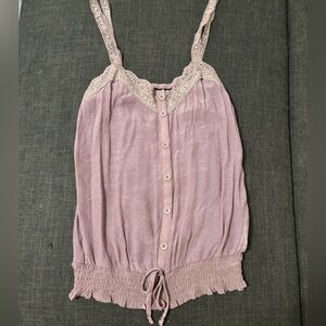 Cute lace/sheer tank top